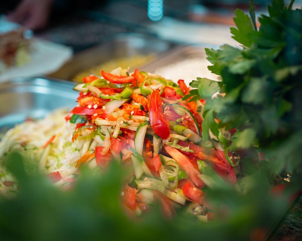 Frische Salate Nahaufnahme bei Dönermann