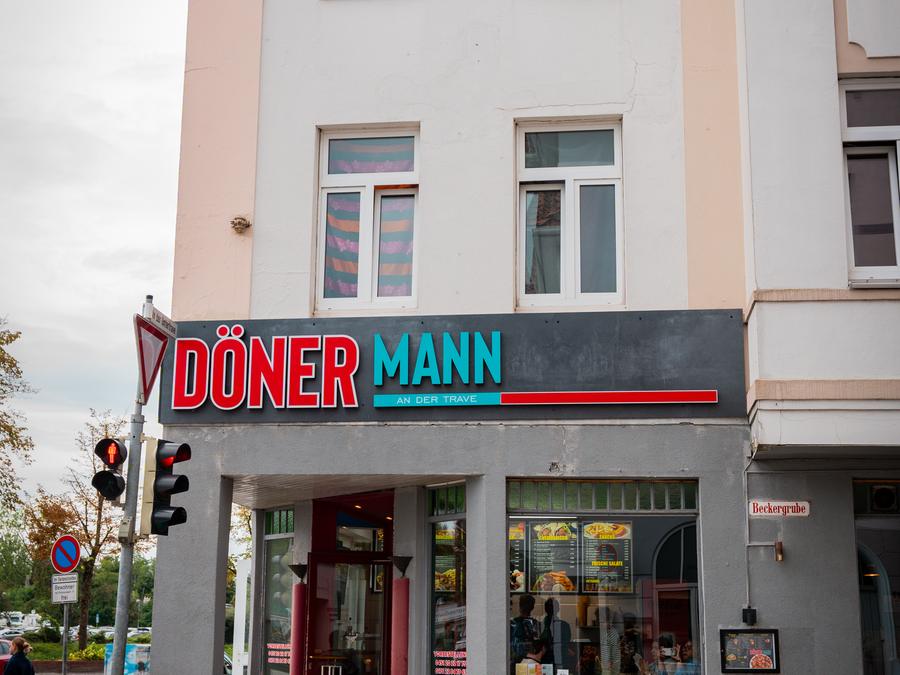 Ladenfront Dönermann an der Untertrave